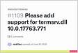 Please add support for termsrv.dll 10.0..771 1109
